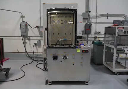 QTC test and cleaning equipment on the shop floor