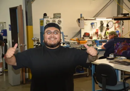 QTC team member on the shop floor